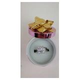 Silver CZ Bling Ring, Size 8