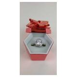 Silver CZ Bling Ring, Size 6