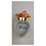 Silver CZ Bling Ring,  Size 7