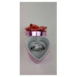 Silver CZ Bling Ring,  Size 6