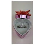 Silver CZ Bling Ring,  Size 6