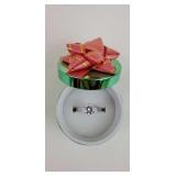 Silver CZ Bling Ring,  Size 8