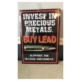 12"x17" "Buy Lead" Metal Sign