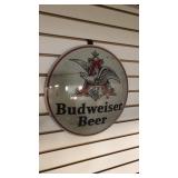 16" Budweiser Oval Metal Sign New