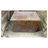 Wooden Box With Leg Warmers & Etc.