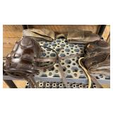 Leather Polo Knee Pads and Leather Ball Bag