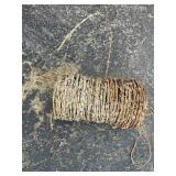 Roll of Rusty Barb Wire
