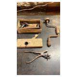 Wood Planes, Leather Punch & Drill Brace