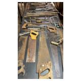 Lot of Hand Tools, Saws, Hammers, Misc.