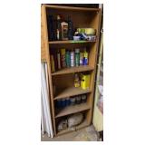 Storage Shelf w/ Car Cleaning Supplies & Others