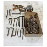 Hex Wrenches, Tapes and Small Clamps