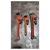 3 Pipe Wrenches-2-10", 1-8ï¿½