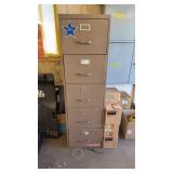 Metal 5 Drawer File Cabinet