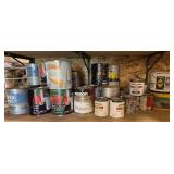 Assortment of Paint, Primer and Quick Concrete
