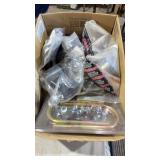 Trailer axle hanger kit and shackle