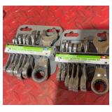 2-Pittsburgh Stubby Ratcheting Combo Wrench Set