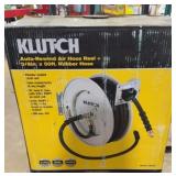 NIB Klutch Auto Rewind Air Hose Reel w/ 50ï¿½ Hose