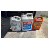 3 Partial Jugs Oil and Antifreeze