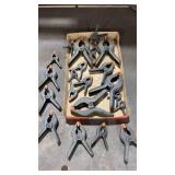 Various Sized Woodworking Spring Clamps