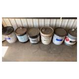 Buckets Of Petroleum, Paint, Thinner, and Other