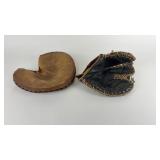 2- Vintage Catchers Mitts- Good Shape- See Pics