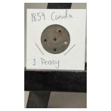 1859 Canadian Penny