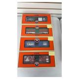 4 Lionel Christmas Edition Box Cars