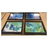 4 Scandinavian Airline Prints by:Otto Nelson