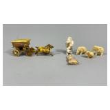 Celuloid and Bone Figures