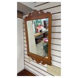 Wall Mounted Mirror Wood Frame