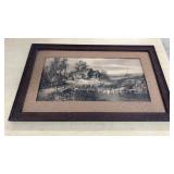 House And Water Print