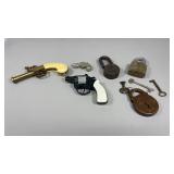 Cap Guns W/Vintage Locks