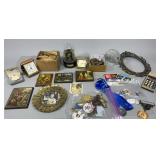 Brass Items W/Metals,Patches,Mini Pictures