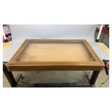 Large Wood & Glass Display Case