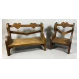 2 Pieces Oak Childrenï¿½s Furniture