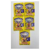 5-Unopened Packs of 1986 Garbage Pail Kids 4th
