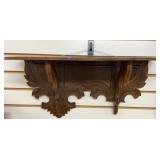 Victorian Black Walnut Clock Shelve