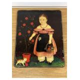 Print On Board 'Little Girl In Lavender' Picture