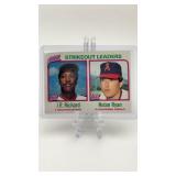 1980 Topps Nolan Ryan Strikeout Leaders Card