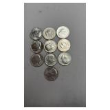 10 Kennedy Half Dollars