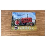 Farmall Tractor Tin Sign
