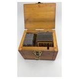 Wooden Box full of Vintage Baseball Cards-See Pics