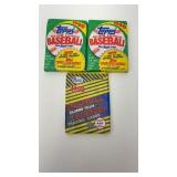 3-Unopened Packs of 1990 Baseball Cards-See Pics