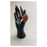 Red Onyx Ring Size 9-Display not included