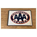 Framed AAA Emergency Service Sign