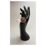Red Onyx Ring Size 8-Display not included