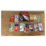 Classic Cars Book & Vintage Road Maps