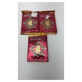 3-Unopened Packs of 1992 Donruss Series 2 Baseball
