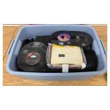 Tote of 45ï¿½s 7' Records-No Sleeves