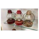 3 Embury Supreme Railroad Lanterns
